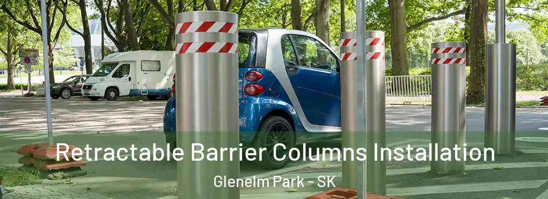 Retractable Barrier Columns Installation Glenelm Park - SK