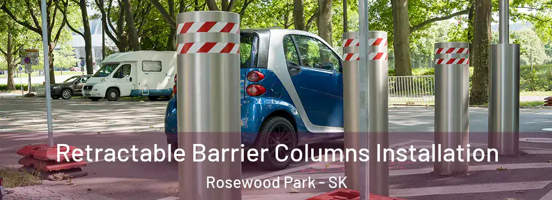  Retractable Barrier Columns Installation Rosewood Park - SK